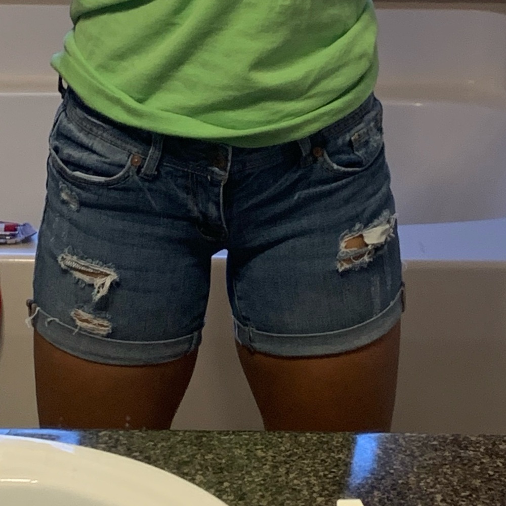 Distressed Aeropostale Jean Shorts